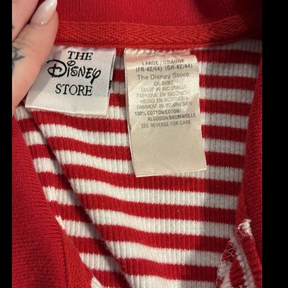 Disney Store Striped Polo Tee Shirt Mickey Mouse - Picture 2 of 4